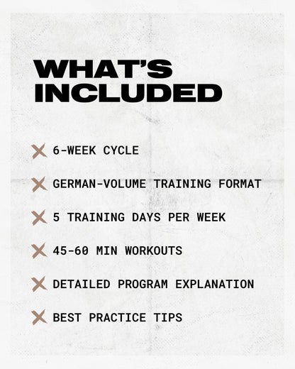 FLEX: German-Volume Training 6-Week Cycle [E-Book]