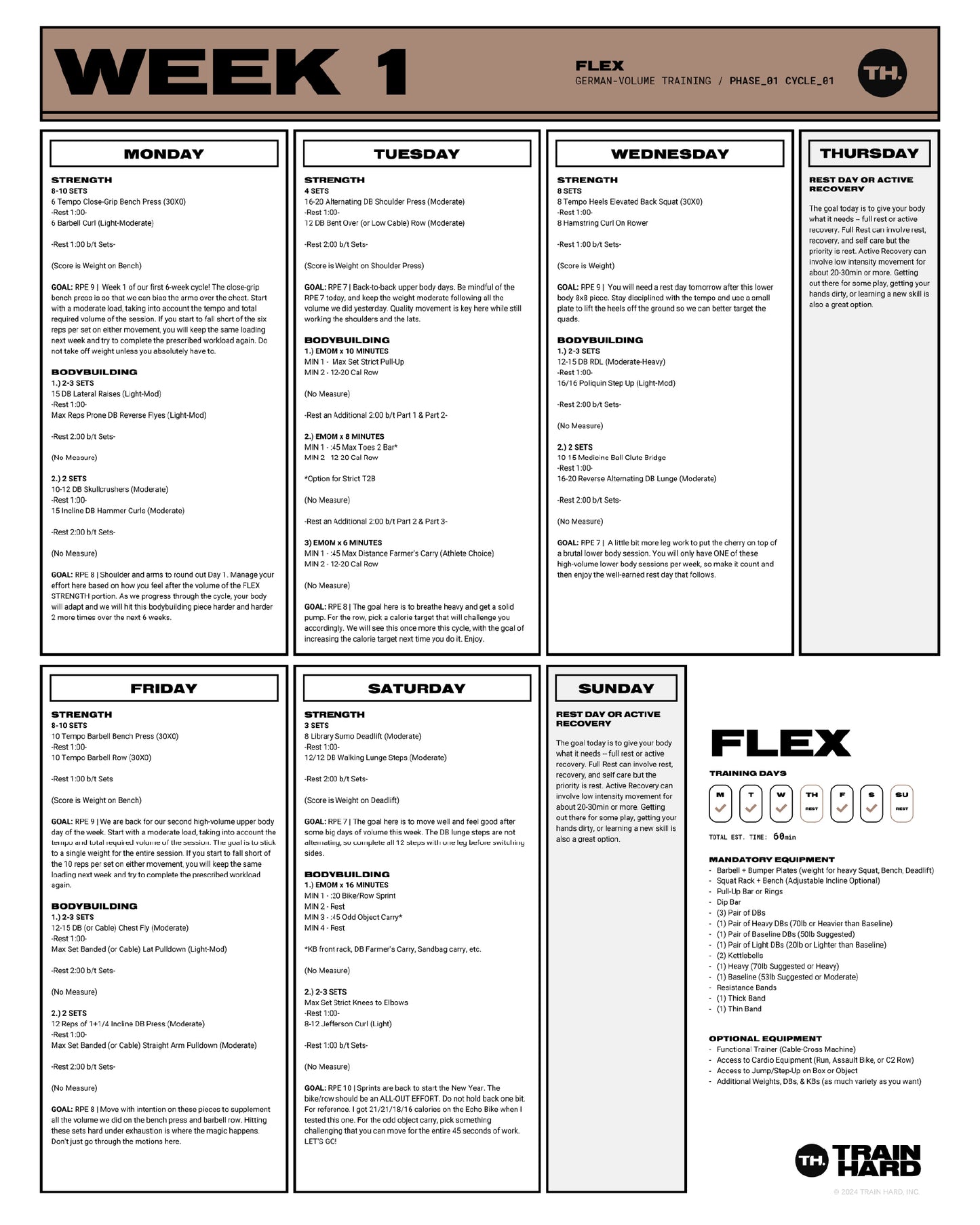 FLEX: German-Volume Training 6-Week Cycle [E-Book]